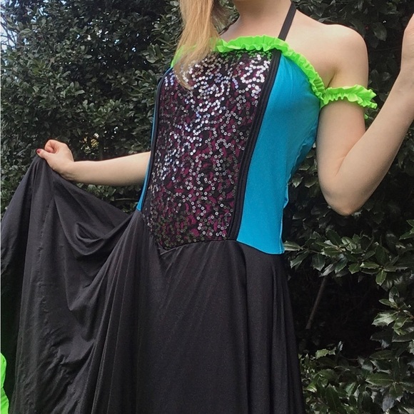 Can Can Contemporary Dance Costume - Picture 3 of 8